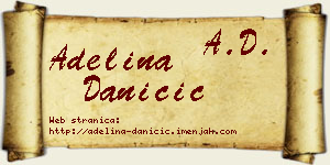 Adelina Daničić vizit kartica